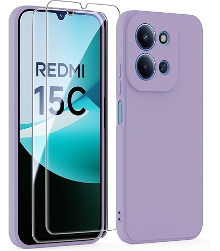 Coque Portefeuille Xiaomi Redmi 15C 5G/4G - Cuir + Verre Trempé - Support Intégré