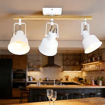 Lampada da soffitto Plafoniera LED a 4 luci, plafoniera orientabile con