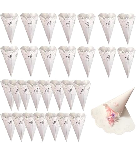 Conos De Arroz, Confeti, Pétalos... ⊛ Cucuruchos Para Bodas Navy
