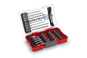 Orijinal Einhell M-CASE 39-Parça Darbeye Dayanıklı Uç Seti (25 mm Uçlar, Metal Matkap Uçları, Çok Amaçlı Matkap Uçları, 60 mm