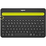 Logitech K480 Wireless Multi-Device Keyboard, QWERTZ German Layout - Black