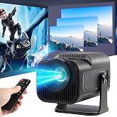 Mini Projekt&ouml;r, HY320 Mini 4K 200 ANSI Projekt&ouml;r Wifi 6 ve Bluetooth 5 ile, Taşınabilir Projekt&ouml;r Otomatik Eğim D&uuml;zeltme, 30"
