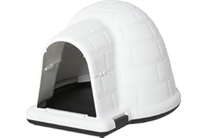 PawHut Cuccia da Esterno per Cani di Taglia Piccola a Forma di Igloo con Porta