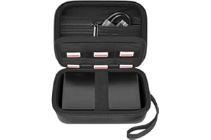 External Hard Drive Case for WD Elements 1TB 2TB 4TB Toshiba UnionSine Seagate SanDisk for Samsung T7 Portable Hard Drive HDD SSDs Travel Case (Case Only) Black