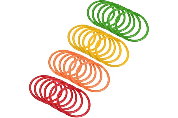 PATIKIL Lot d'anneaux en plastique pour carnaval