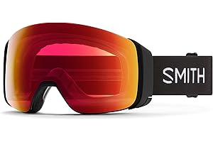 SMITH OPTICS I/O MAG 4D Ski- Snowboardbrille BLACK 22 - ChromaPOP Red Mirror Photochromic NEU