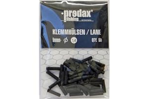 ‎PREDAX Predax Klemmhülsen - 50 Quetschhülsen für Stahlvorfächer