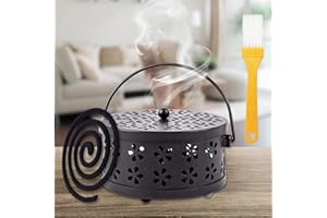 ‎BOOAEE Räucherstäbchenhalter Mückenspirale, Räucherspiralen Halter, Mückenspirale Mosquito Coil Halter, Klassischer Metall-Räucherstäbchenhalter, Tragbar Räucher Halterung, für Indoor Outdoor Camping Yoga
