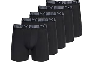 PUMA mens 5 Pack Performance Boxer Briefs Boxer Briefs