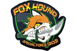 PATCH NATION Foxhound Gruppo delle Forze Speciali MGS Volpe Pazza Tattica Cosplay Airsoft PVC Fan Patch Toppa