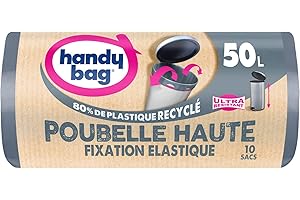 FE Poubelle Haute 50L 80% PLASTIQUE RECYCLE