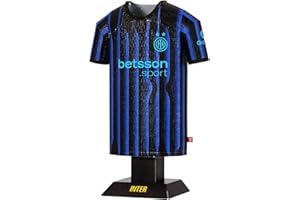 ALLOY COLLECTORS Inter Milan 25/26 Home Metal Football Shirt - Officially Licensed Miniature Alloy Replica Jersey Collectible Display Gift - Personalise Customisable Name & Number Decals