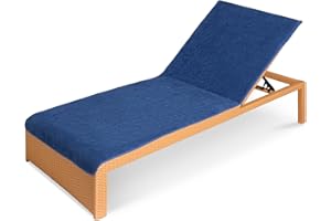 JEMIDI Toalla para Tumbona - Funda de Rizo para colchoneta de Hamaca Exterior de Playa Piscina jardín Camping - Apta para Lavadora - 75 x 200 cm