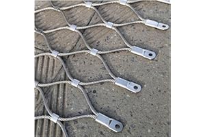 VXHCS 304 Edelstahl-Seilnetz, Flexibles Seil-Geländer-Netz, Galvanisierte Drahtzaunrolle, für Garden Farm Treppenbalkon, Anpassbar (1x1m)