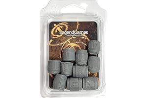 LegendGames 28mm scale Resin Barrel Set - Sealed Short Barrels Set 3 - contains 10 barrels.