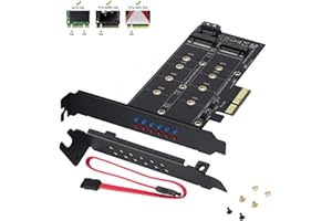 MZHOU M.2 NVMe SSD NGFF auf PCIE X4 Adapterkarte M.2 Key M+B Dual Interface, unterstützt PCI-E 3.0 4X Signal