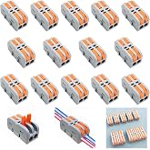 CESFONJER 14 Pieces SPL-2M Quick Connector, Compact Cable Connectors, Electrical Terminals, Freedom Combination (Mini Style)