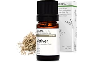 Vetiver BIO (Vetiveria zizanioides) - 5 mL - Olio Essenziale Chemiotipizzato e Certificato AB/Cosmos - Aroma Labs - Made in France