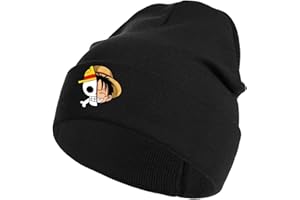 Bonamana One Piece Anime Gorro de punto Gorro de Invierno Gorro de Punto Suave Gorro de Esquí Gorro de Lana para Niños Niñas Adolescentes Gorro de Fan Regalos