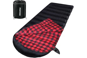 POEPORE XXL Flanella Sacco a Pelo Invernale Per Adulti Extra Wide 230 x 100 cm Sacchi a Pelo 4 Stagioni Caldo Leggero Impermeabile Portatile per Trekking Campeggio Alpinismo Viaggi Escursionismo