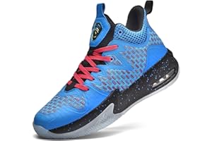 ASHION Kinder Sneaker Basketballschuhe Jungen Basketball Shuhe Mesh Sneaker Tennis Walking Schuhe