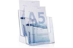 taymar 2C160 Présentoir à prospectus 2 compartiments DIN A5