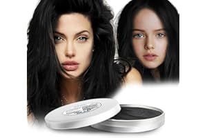 ‎COLAYERIST COLAYERIST Schwarz Temporäre Haarfarbe Auswaschbar, Haarfarbe Wachs für Männer und Frauen, Haarmascara für Partys oder Cosplay, Haarfärbeprodukte ohne Unordnung