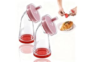 GENERIC Sesame Seed Grinder – Manual Sesame Mill for Fresh Flavor, Flaxseed Grinder, Easy Twist for Rice, Salads, Noodles & Stir-Fries, Compact 4.5 in, Plastic Body & Stainless-Steel Core(2pcs)