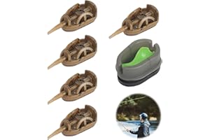 THIREI Podajnik wędkarski, 6 sztuk akcesoriów do wędkowania, 20 g, 30 g, 40 g, 50 g, 60 g, podajnik metod