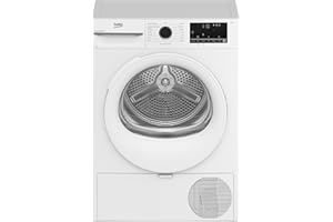 Beko BMT104EW – Asciugatrice a Libera Installazione 10 Kg, Motore Inverter, Classe C, SteamCure, 15 Programmi, Display XL, Bianco – 84,6 x 59,8 x 67,2 cm (AxLxP)