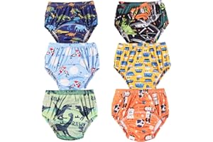 DUDUFUN 6/8-Pack Baby Toddler Potty Tracksuit Pants Trainer Pants for Boys and Girls 2-6 Years