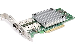 QINIYEK Scheda di rete PCI-E X8 da 10 GB, con controller Ethernet Intel X710-BM2, doppia porta SFP+, confronta con Intel X710-DA2, adattatore Ethernet PCI-Express supporto Windows Server, Linux, VMware