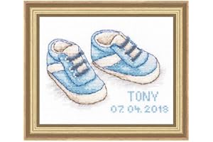 Luca-S B1138 Zapatos de bebé - Kit de punto de cruz