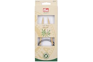 Prym 222508 Rundstricknadel Prym 1530, Bambus, 80cm, 5,0mm, Holzfarben