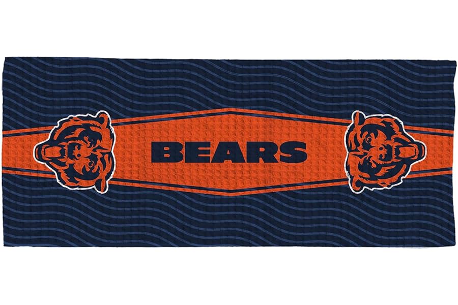 NORTHWEST Chicago Bears NFL Fast Flow Mesh Cooling Towel 12 x 31.5 Inches