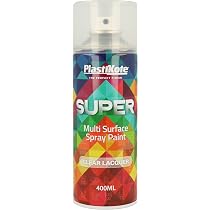 PLASTIKOTE Brilliant Metallic Spray Paint – 400ml, For Stone, Wicker, Wood, Metal – Multicolored