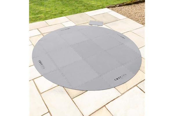 CosySpa Tapis de Sol Protecteur pour Spa - Protecteur de Sol en Mousse pour Spa - Tapis de Sol Rond pour Spas Gonflables ou Rigides - Accessoires pour Spa (6mm/10mm) (10mm)