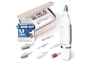 ‎GRUNDIG GRUNDIG Maniküre Set elektrisch - Schöne Nägel dank Power LED und 17tlg Saphir Zubehör Pediküre Fußpflege Set & Maniküre Set mit Zubehör Nachbestellmöglichkeit elektrische Nagelfeile (Maniküre Set V2)