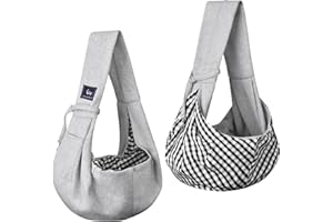 CUBY Summer Sling Dog Small Dogs Cat Sling Pet Sling Single Shoulder Pet Bag for Travel Dog Carrier Bag (Grey)