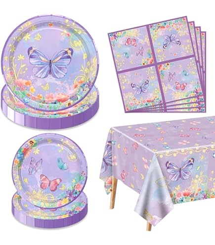 40 Tovaglioli Di Carta A Forma Di Farfalla 33x33 Cm | Decorazione Primaverile Per Feste E Matrimoni - 5