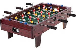 GAMES PLANET Mini Kicker Baby-Foot Chelsea, Dimensions: 70 x 37 x 25 cm, Poids: 4 kg, 6 Barres de Jeu, Petit Baby-Foot pour Enfants avec 2 balles