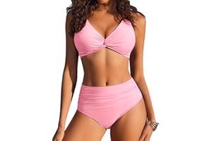 AI'MAGE Bikini Damen Set Bauchweg Sexy Sommer High Waist Zweiteiliger Badeanzug Swimsuit S-XXL
