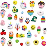 Fyhqwf 30 Pieces Shoe Charms - Ornaments For Shoes Cartoon Ornaments For - DIY Gifts, Shoe Accessories And Decoration For Chi