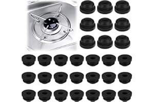 EUIOOVM Lot de 30 caoutchoucs de support de casserole, pieds en caoutchouc rouillé, compatibles avec les supports de casseroles, avec tiges de 5 mm de Dometic, Smev et Thetford, accessoires pour plaque de