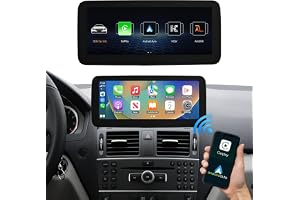 Road Top Bilradio,12,3 tums bilpekskärm trådlös CarPlay Android Auto för Mercedes Benz C Class W204 2009-2010 år med NTG4.0