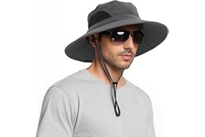 EINSKEY Sonnenhut Herren, UPF 50+ UV-Schutz Faltbar Sommerhut Wanderhut Safari Hut für Damen, Breite Krempe Atmungsaktiv Outdoor Sonnenschutz Hut Anglerhu
