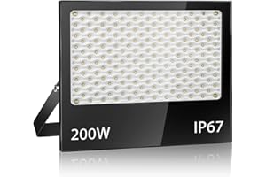 YZYFACAI 200W Faretto Led da Esterno, Faro LED Esterno,7000 K Bianco freddo,Potenti Faretti Led Esterni 20000LM,IP67 Super Luminoso Luce di Sicurezza per Ingresso, Cortile, Giardino, Garage, Pareti