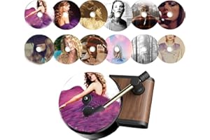 SONGYEA Auto Lufterfrischer, Auto Duft, Auto Air Vent Duft Geruch Diffusor im Retro-Stil Plattenspieler Design, Enthält 12 Stück Ersatz-Aromatabletten-Pads