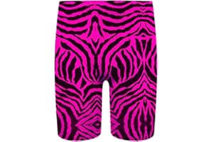 GUM & BERRIES Girls Crop Top Zebra Print Animal Striped Stretch T-Shirt Summer Neon Tee Tops 5-14 Years