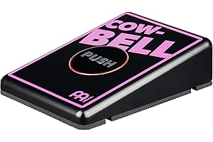 Meinl Percussion Stomp Box Cowbell Instrument - Elektronisches Pedal - Kuhglocke Soundeffekt - Mit Ausgangsbuchse - Aluminium, Mehrfarbig (STB2)